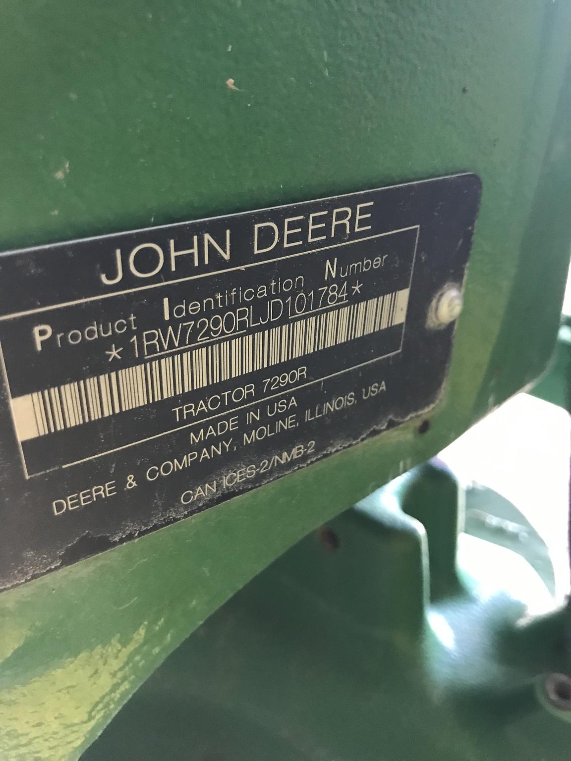 2018 John Deere 7290R