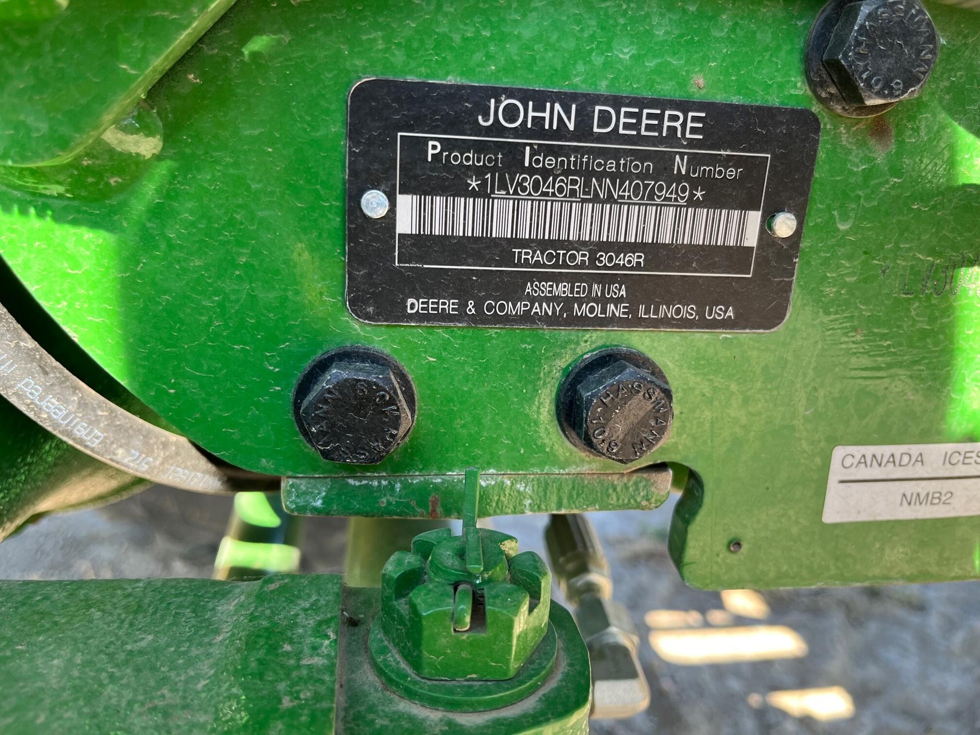 2022 John Deere 3046R