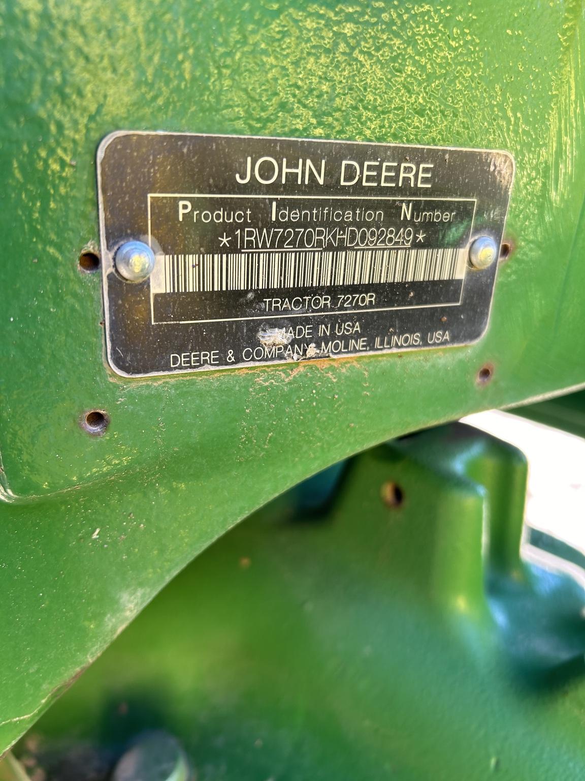 2017 John Deere 7270R Image