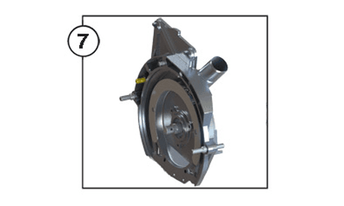 Meter Cover / Drive Side with Adjustment Lever & Vacuum